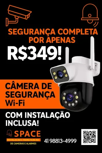 Câmera de Segurança Wi-Fi com Instalação
