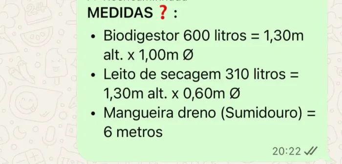 Fossa biodigestor