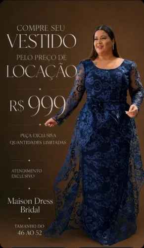 COMPRE SEU VESTIDO PELO PREÇO DE LOCAÇÃO 