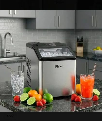 Máquina fabricadora de gelo profissional Philco 35kg