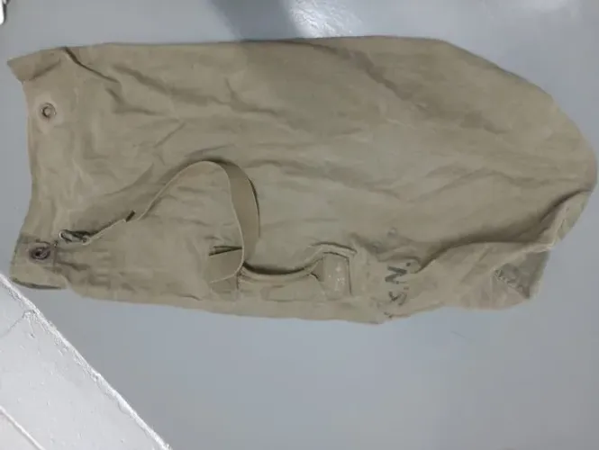 Mala duffle bag de lona antiga