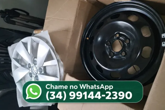 4 rodas originais de ferro Volkswagen novas com 4 calotas novas. 5 furos. aro 15.