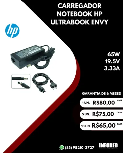 Carregador Notebook HP Ultrabook Envy