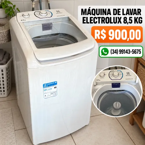 Máquina de lavar Electrolux 8,5 kg ? R$ 900,00