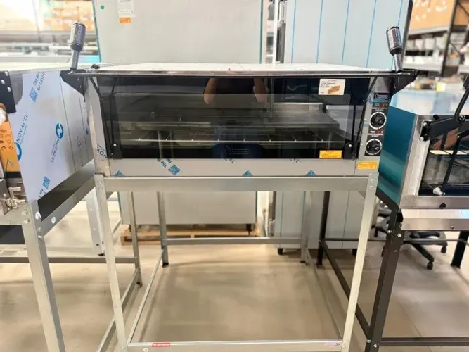 FORNO GUILHOTINA ELETRICO 90X90X25 1 CAM FR/LAT/TAMPO INOX - METALMAQ