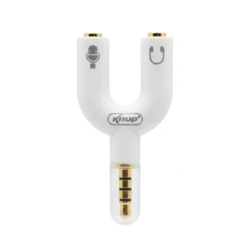 Adaptador Duplo P3 Para P2 Fone E Microfone Knup Headset Gamer Celular Notebook PC pode se