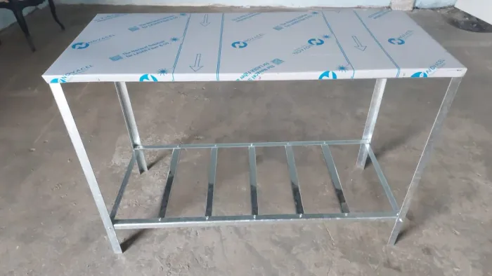 bancada inox 110x60cm nova