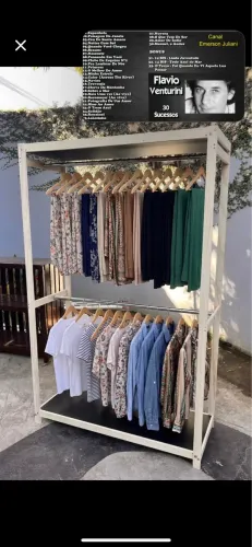 ARARA GUARDA ROUPAS PRATELEIRA MANDA O PRINT