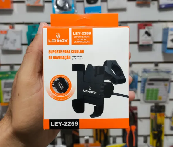 Suporte para celular Alumínio Com USB 