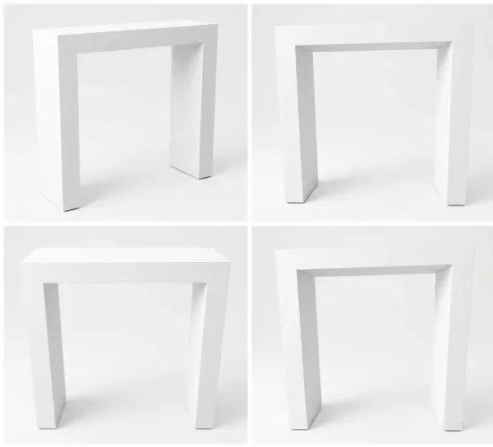 Aparador de MDF Branco Estilo Portal / Clean /hall de entrada/sala