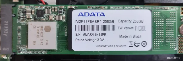 SSD nvme Adata 256