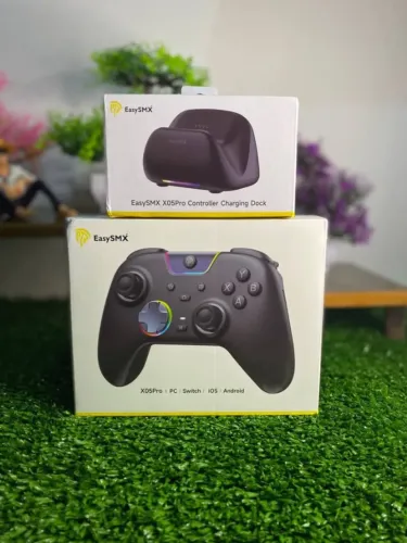 Controle Gamer - EasySMX X05 Pro com dock