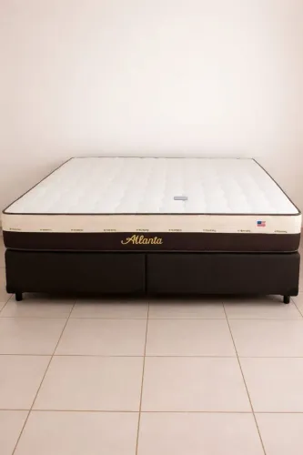 Cama super king colchão e base
