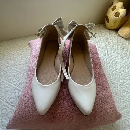 Sapato de Dama de Honra Off White