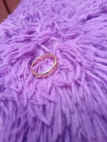 Anel feminino banhado a ouro