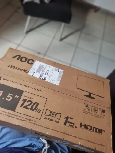 vendo monitor aoc 120hz 21.5 polegadas novo!