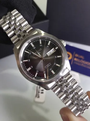 Relógio Seculus Automático Sunset Black Dial Jubilee 38mm Full Set REF: 77361G0SVNA1