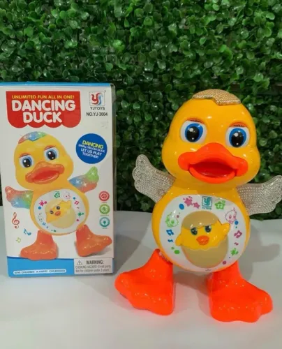 Diversão garantida! O Patinho Dançante chegou para encantar, tocar música e animar qualque