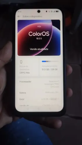 Vendo oppo A6x com caixa