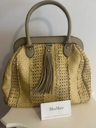 Bolsa couro Max Mara