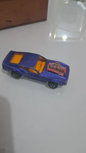 Rara miniatura Matchbox Mustang Piston Popper azul de 1973.