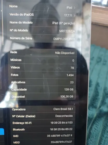 iPad 6 Geração 