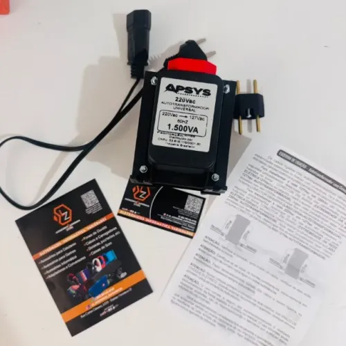 Conversor e Voltagem com 1500 VA Bivolt - 220 para 100 e 110 para 220V