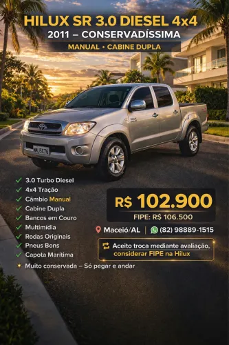 Toyota Hilux CD SR D4-d 4X4 3.0 TDI Dies. 2011
