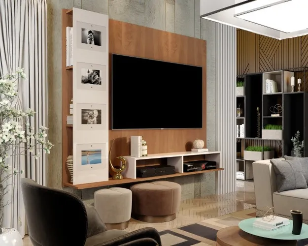 Painel lindo Delta lançamento p/ TV até 55'' = Entrega + Montagem Grátis!