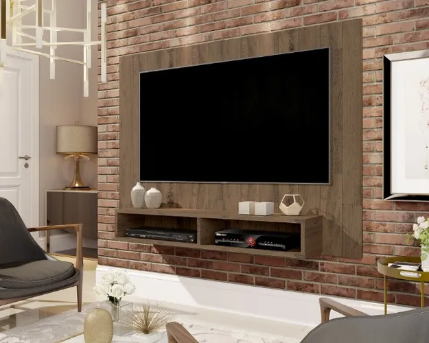Painel c/ nicho Manhatan ( p/ TV até 47'' ) = Entrega gratuita!
