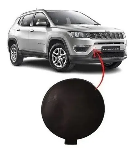 Tampa Reboque Parachoque Dianteiro Jeep Compass 2017 A 2021