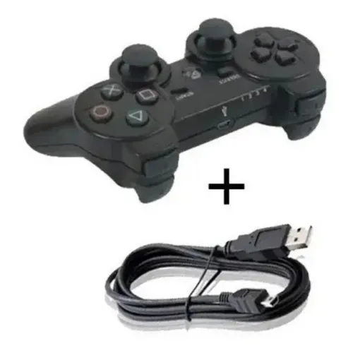 Controle Joystick Ps 3 III Play Station 3 III sem Fio Wireless bluetooth