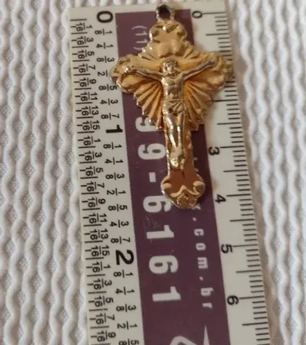 Antigo Crucifixo Jesus Na Cruz De Metal. Peça Para Colecionadores. 