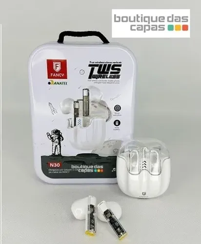 Fone de Ouvido Bluetooth 5.0 tws N30 Fancy para ios e android iphone samsung