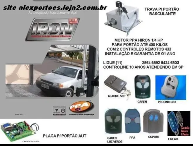 Trava eletrônica para portão automatico instalada