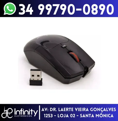 Mouse sem Fio USB Óptico knup