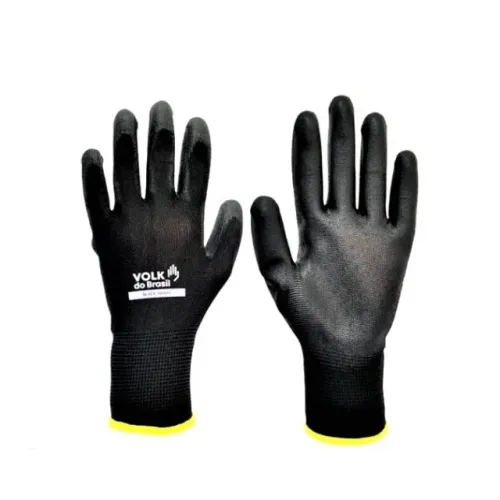 (Aceito cartão) Luva Tátil Poliéster (8 - M) Banho em PU Black Smart Volk do Brasil