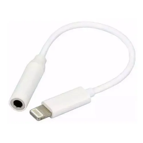 Cabo Adaptador De Audio P2 Para iPhone Ios Branco Loja Coimbra Computadores Entregamos
