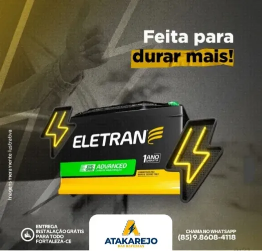 Bateria Automotiva Eletran 60ah 