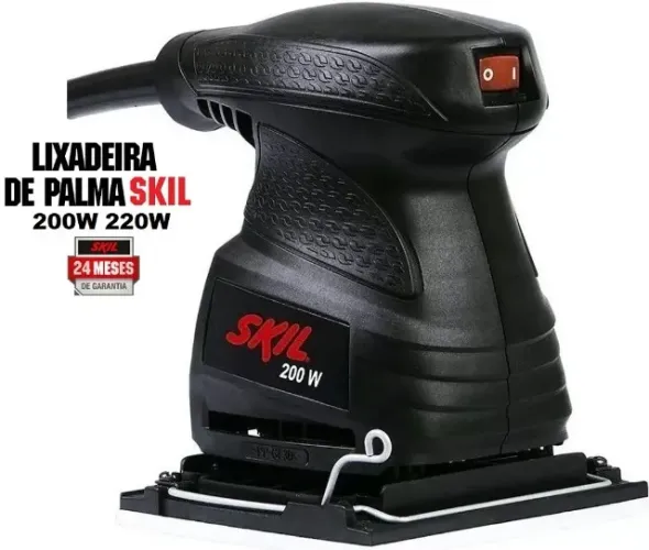 Lixadeira Orbital da Skil Profissional 200W 220V - 1 Lixa + 2 anos Garantia