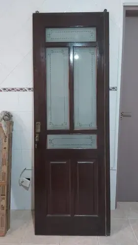 Folha de Porta de correr de madeira maciça