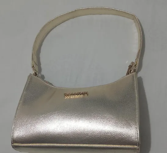 Bolsa Couro Fino Dourada - ORIGINAL - NOVA - LEGÍTIMA