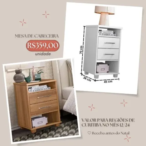 Promoção Mesa de Cabeceira - 11/12/24  