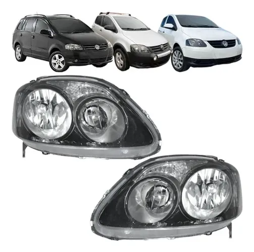 Farol Volkswagen Fox Spacefox 2008 2009 2010 Novo Foco Duplo