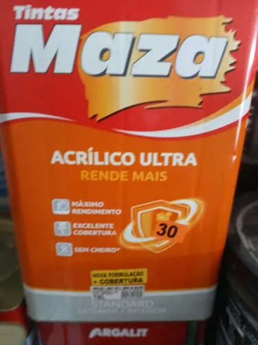 Tinta Acrílica Ultra Maza 18 Litros