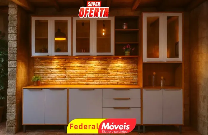 Armário para Cozinha Completo 2,70m Novo - Transforme Seu Ambiente!