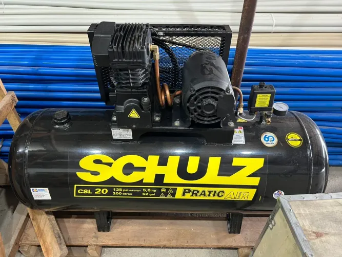 COMPRESSOR DE AR 200LITROS 5CV 20PÉS SCHULZ