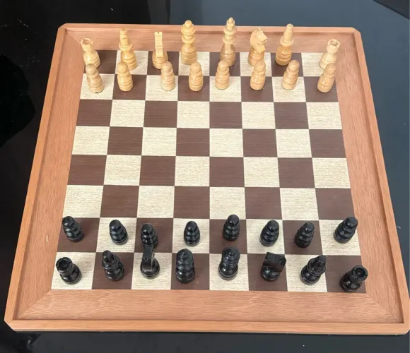 Jogo de Xadrez Clássico em Madeira Botticelli