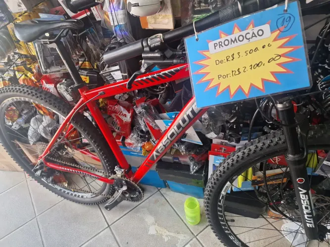 Bike absolute grupo 2 x 10 De R$ 3.500 por R$ 2.700.00 a vista 