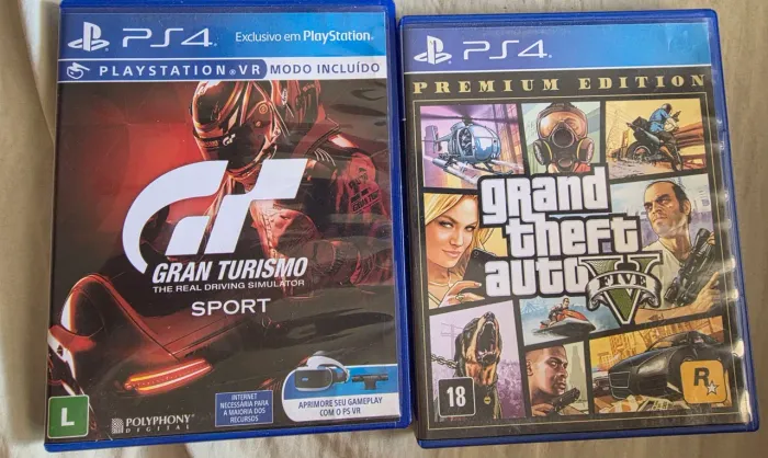 Jogos ps4/ GTA e Gran Turismo Spirt